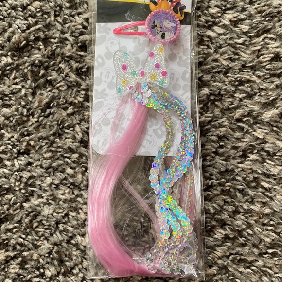 Disney Mickey Mouse Hair Clip with Pink Extension - Picture 3 of 4